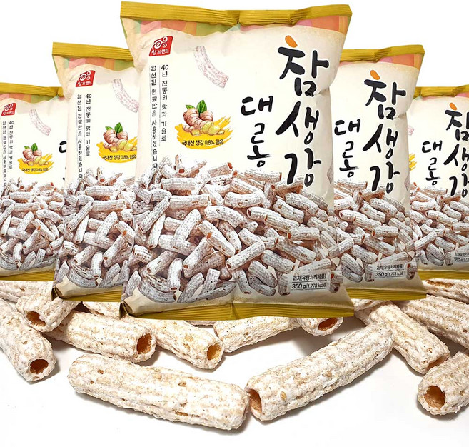 아이랑후드 참생강대롱(305g) x 5봉(+밀크츄 2개포함), 305g, 5개
