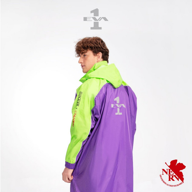 達新牌 新世紀福音戰士聯名款 連身雨衣
