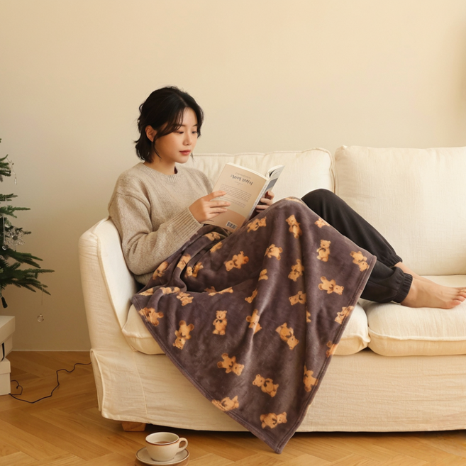 베아노 보드라운 초극세사 무릎 담요 환절기 프리미엄