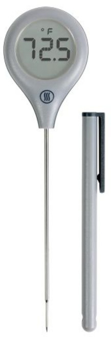 써모팝 2 - 가치 읽기 온도계 카이엔 페퍼 레드, Dove Grey, 1개