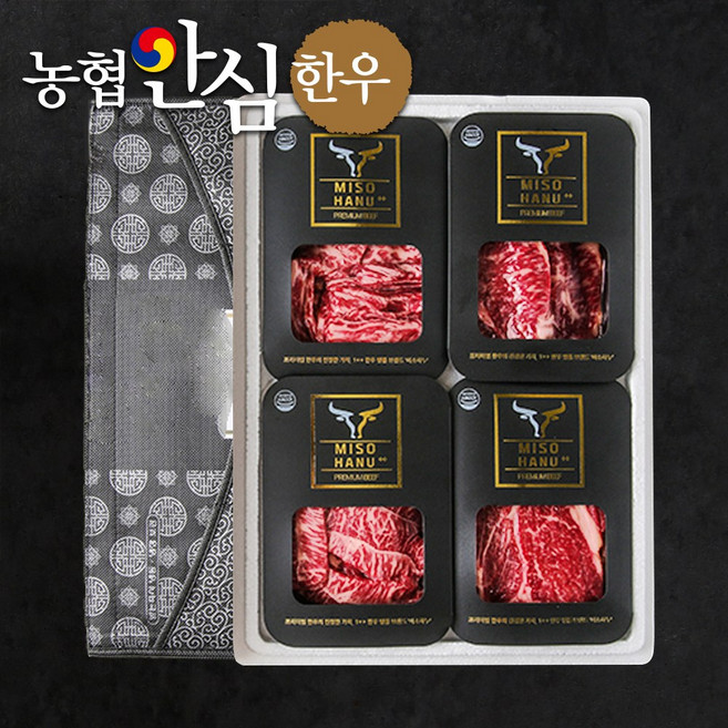[농협안심한우]미소하누 1++ 투뿔 황제 한우 프리미엄 선물세트, 1세트, 1000g