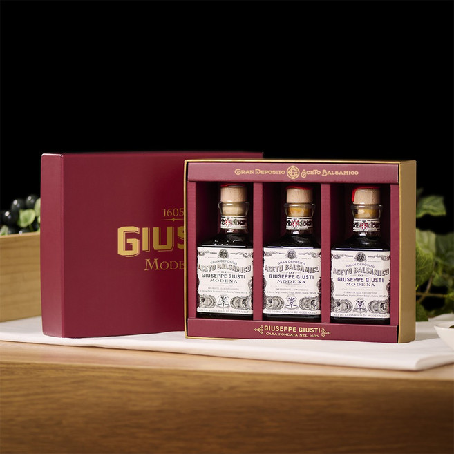 주세페주스티 1메달 큐빅 발사믹식초 세트, 3개, 250ml