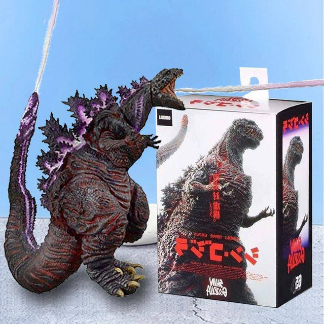 고질라 피규어 공룡 장난감 메카고질라 vs. 콩 괴물 인형 관절 가동 모델 신 구렌, [01] 박스 포장 항공모함 깜짝 선물 포함, [11] 년 네오 핵 고질라 관절 가동식 높이 약 18
