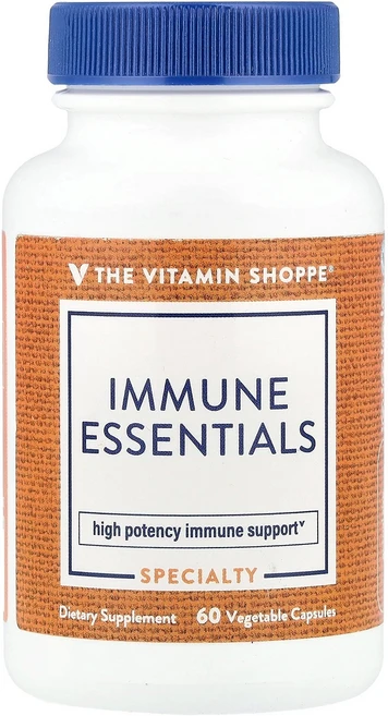 The Vitamin Shoppe 이뮨 에센셜스 베지 캡슐 60정 Shoppe (더 비타민 샵), The Vitamin Shoppe, 이뮨 에센셜스, 베, 1개 - 쿠팡