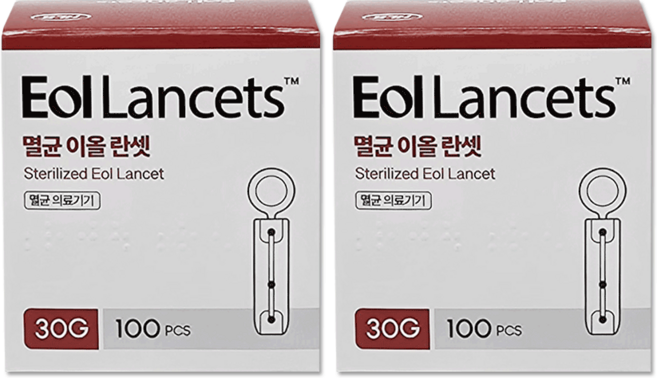 에이치엘비 멸균 이올란셋플러스 30G, 100개입, 2개
