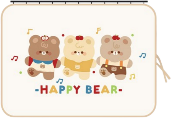 나라에센셜 레일형 자동차 차량용 커튼 차량 창문 햇빛가리개, 해피 베어, 1개