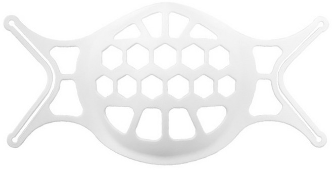 SMN 마스크가드 10개 마스크 브라켓 실리콘 지지대, 1개입, 화이트