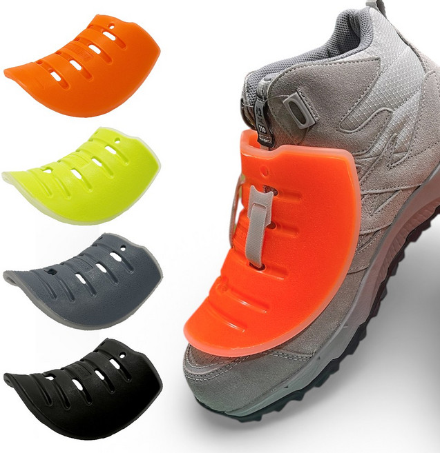 고릴라몰) 매버릭 발등 보호대 발등덮개 낙상방지 안전화 발등 탈부착, 1세트, 블랙