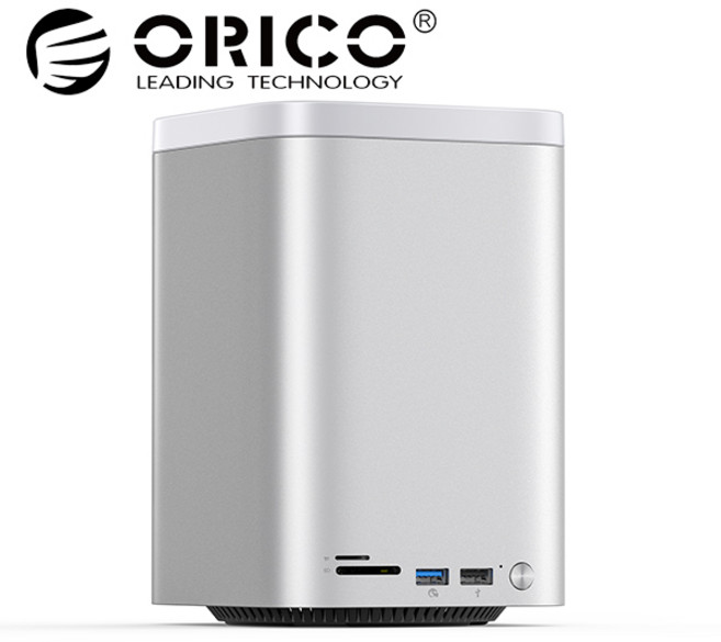 오리코 MiniTower M4맥미니 M.2 SSD 3.5 인치 하드 드라이브 인클로저 C타입 도킹 스테이션 데스크탑 스토리지 M435, 1개