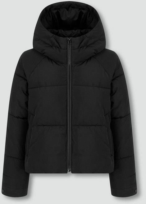 [JAJU/자주] 여 미디엄 다운필 루즈핏 후드 자켓_블랙