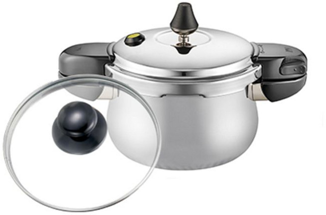 PN풍년 하이클래드 파이브IH 2인용 압력솥, 1개, 실버, 2L