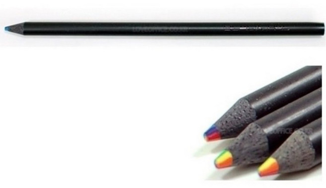 [기린] 다색색연필 KN-06 - 무지개색연필 레인보우색연필