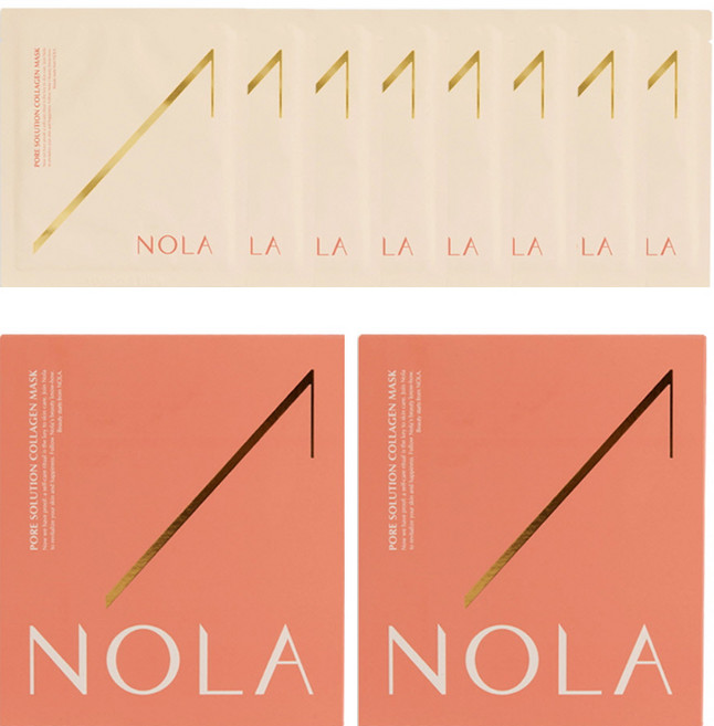 노라 포어 솔루션 콜라겐 마스크팩, 4개입, 2개