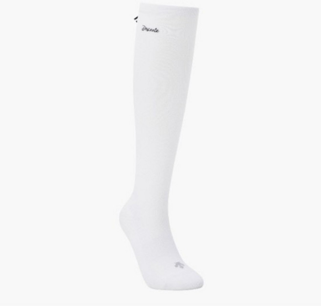 골프양말 VQA DR12WFSO24-BWTG 여성 아쿠아 메쉬 리본 니삭스 / Bright White, FREE, 상세설명 참조, 1개