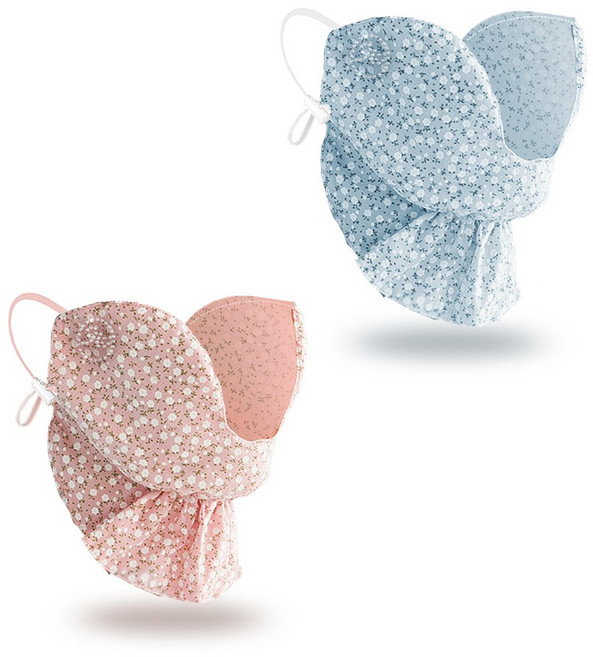 고운골프 스프링 플라워 골프 마스크, 핑크