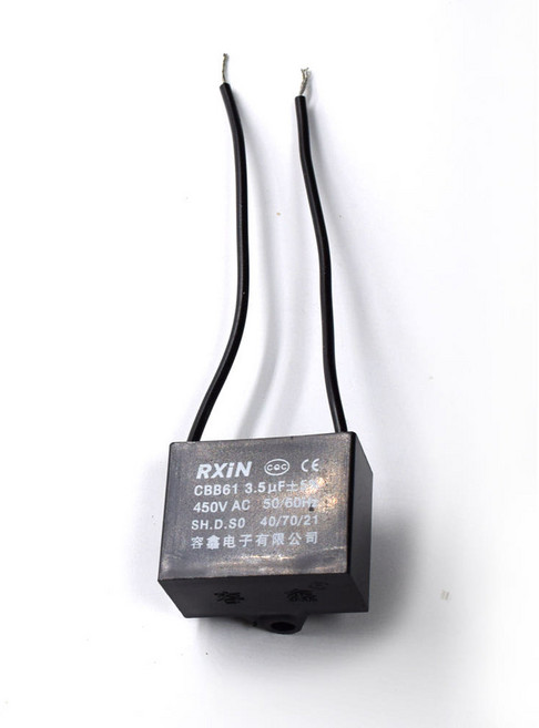 티놀지 CBB61 기동콘덴서 모터 선풍기 보일러 AC 전기 수지콘덴샤 AC450V, 3.5uF(블랙라인), 1개