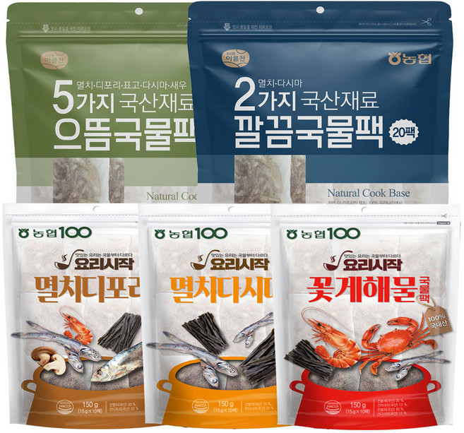 농협 다시팩 국물팩 육수팩 국물용육수팩 멸치국물, 멸치다시마국물팩, 150g, 1개