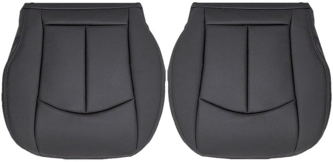 FZJDSD 블랙 운전석 및 조수석 바닥 천공 극세사 가죽 시트 커버 메르세데스 벤츠 E63 E280 E300 E320 E350 E500 E550 2003 2004 2005 2