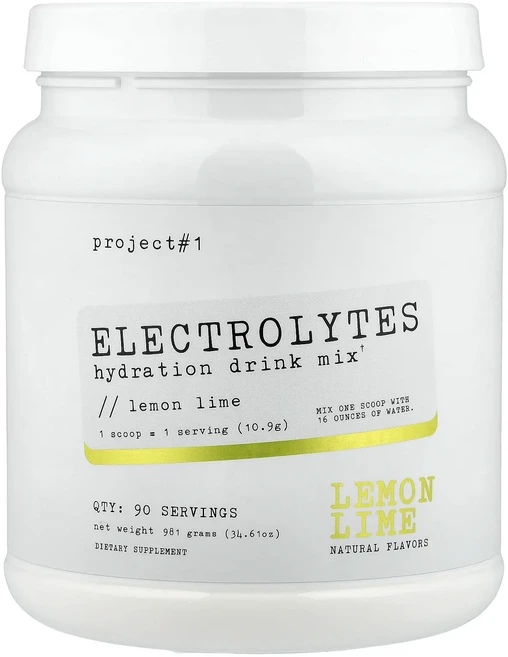 효과가 좋은 Project 1 Nutrition 전해질 수분 보충 드링크 믹스 레몬 라임 981g(34.61oz) 최저가격, Project1Nutrition전해질수분보충드링크믹스레, 1개 - 쿠팡