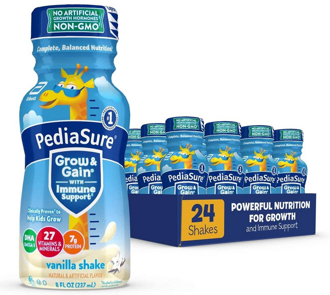 PediaSure 페디아슈어 옵티그로 플러스 키즈 쉐이크 바닐라맛 237mL 24개, 1box