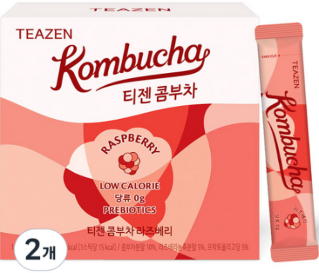 티젠 콤부차 라즈베리, 5g, 30개입, 2개