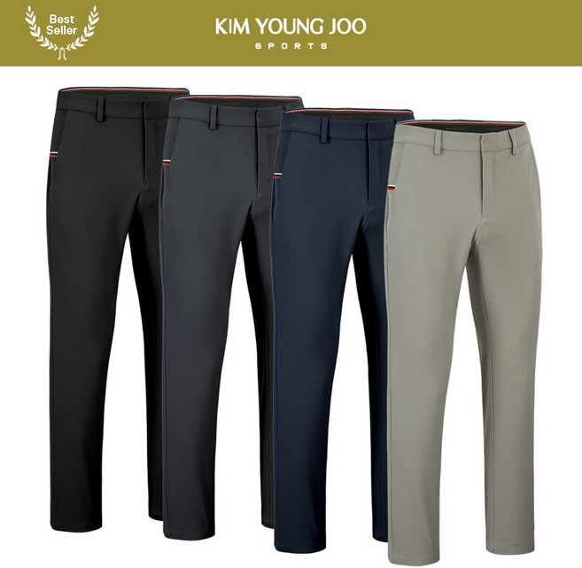김영주스포츠 남성 스판 일자핏 골프 팬츠 봄 가을용 MP6031