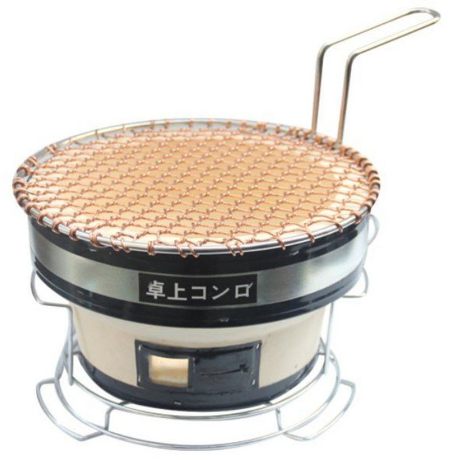 화로 불멍 가정용 일본바베큐 화로대 1인 숯불 화덕 휴대용 소형 야끼니꾸 바비큐, 1개