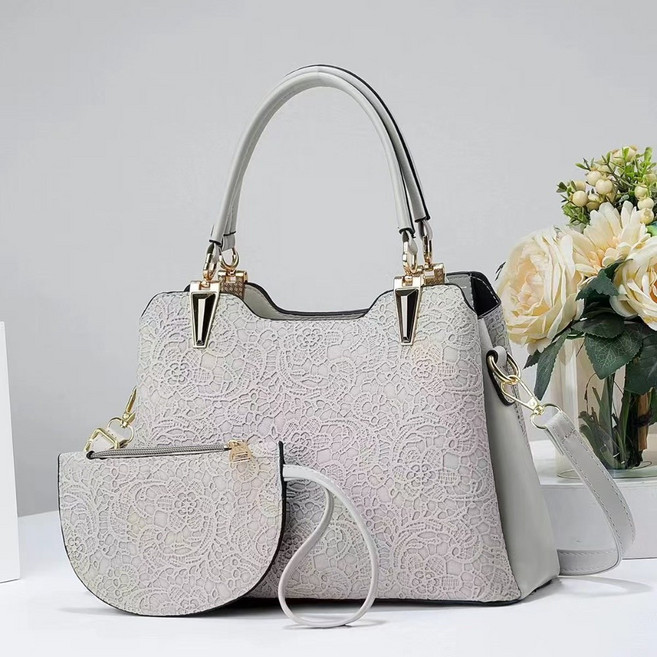 치유쿠 여성 대용량 토트 숄더백 프린트 패턴 엄마 가방