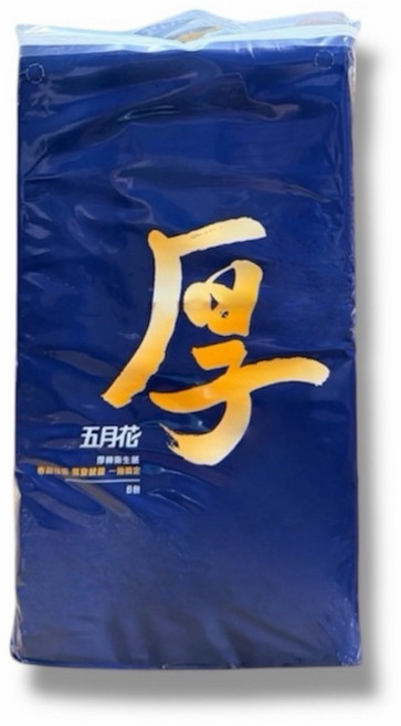 五月花 厚棒衛生紙 4層加厚, 1個, 深藍色五月花厚棒衛生紙 一串6包