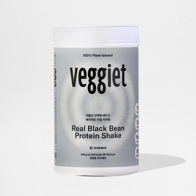 휴닉 베지어트 식물성 단백질 쉐이크 리얼서리태, 1개, 810g - 쿠팡