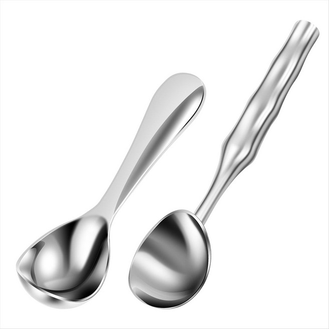 2Pcs 아이스크림 특종 304 스테인레스 스틸 아이스크림 스푼 식기 세척기 가정용 상업용 안전 젤라토 스쿠퍼, 표시된 대로