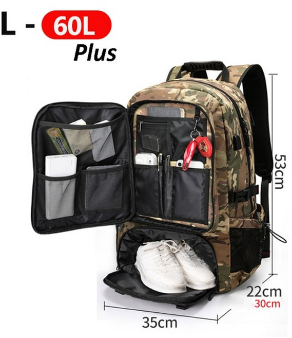 남성 편한 백팩 용 야외 배낭 등산 여행 배낭 스포츠 캠핑 하이킹 배낭 용 대형 학교 가방 팩