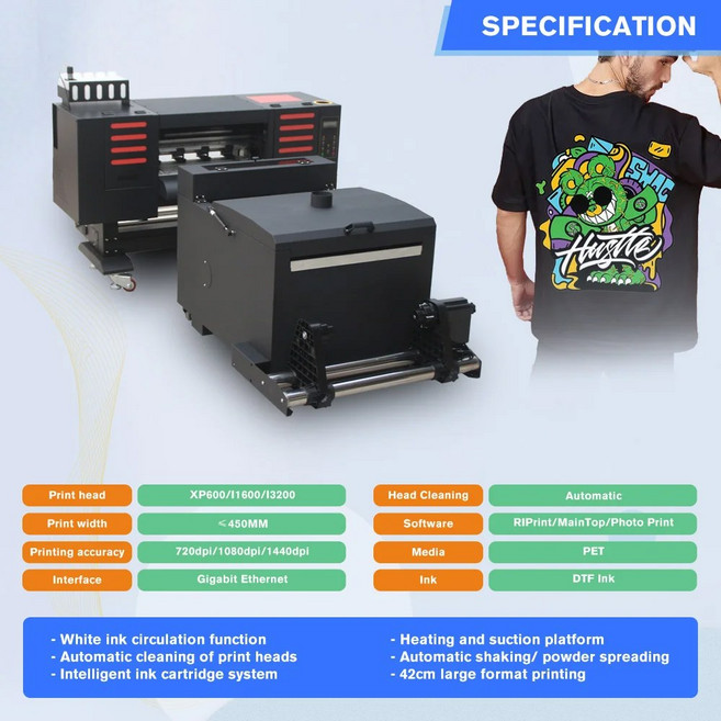 A3 A2 듀얼 XP600 I3200 30cm 42cm 티셔츠 전사 프린팅 기계 DTF, 01 P500(I1600 2)