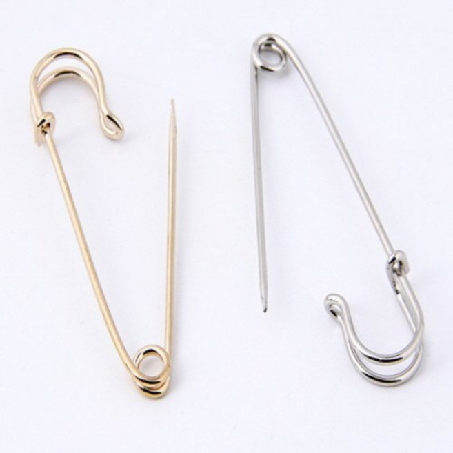 여고니야 옷핀 대형 이불 고정 브로치 10P 5P 침대 7cm 고정핀, 10개, 골드