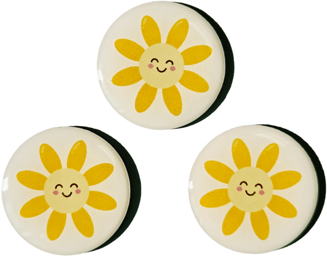 톡태그키 RFID 아파트 현관 도어락 카드키 스티커 블링, 1세트, 블링 스마일데이지