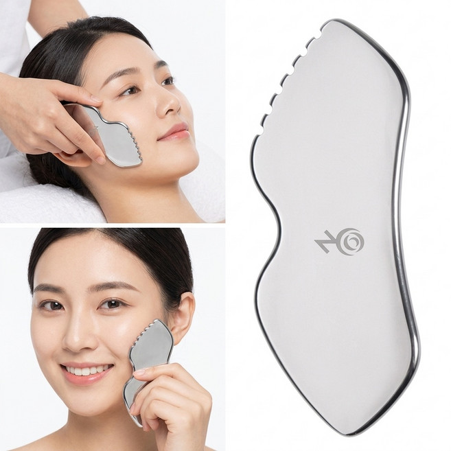 로즈온 입술 스틸괄사 바디 페이스 붓기 제거 스테인리스, 실버, 1개