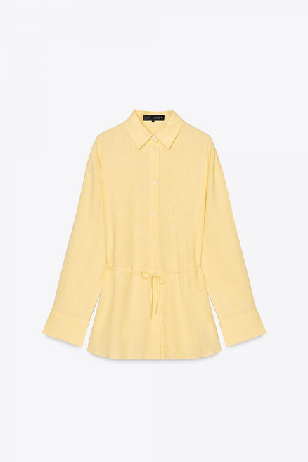 ZARA 자라 오버사이즈 린넨 혼방 셔츠 4764051