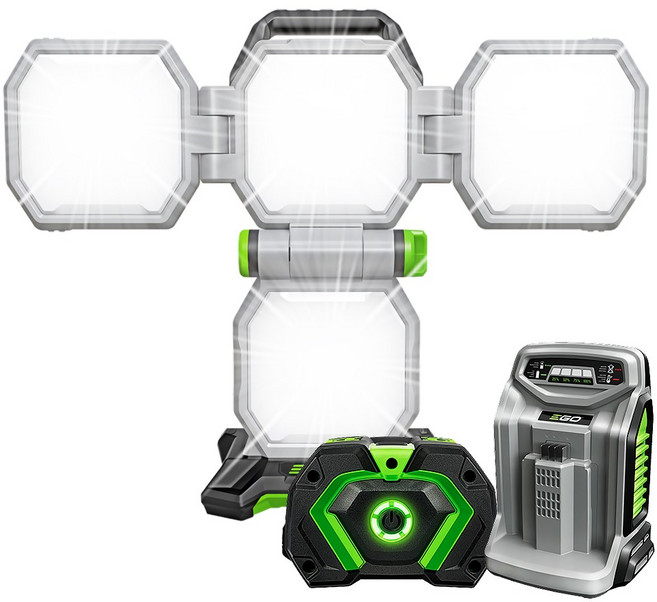 이고파워 LT1000 LED 야외조명 투광기 투광등 야외등 스탠드작업등 산업조명 배터리 충전기 세트, 1개