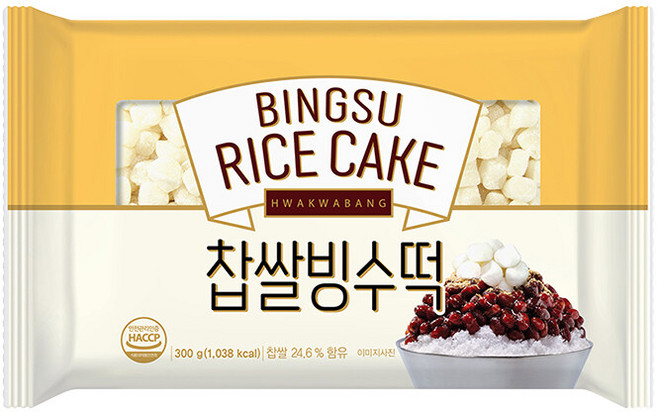 화과방 찹쌀빙수떡 소, 300g, 1개