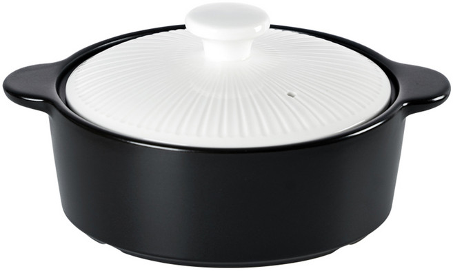 리한 클램팟 무균열 내열 뚝배기 냄비 화이트, 12cm, 1개