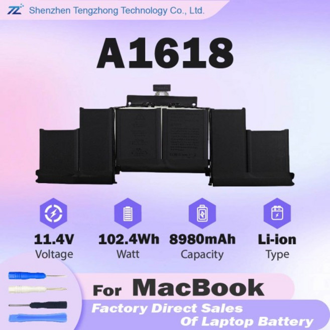 A1618 노트북 배터리 교체용 맥북 프로 15인치 A1398 2013년 후반, 01 A1618