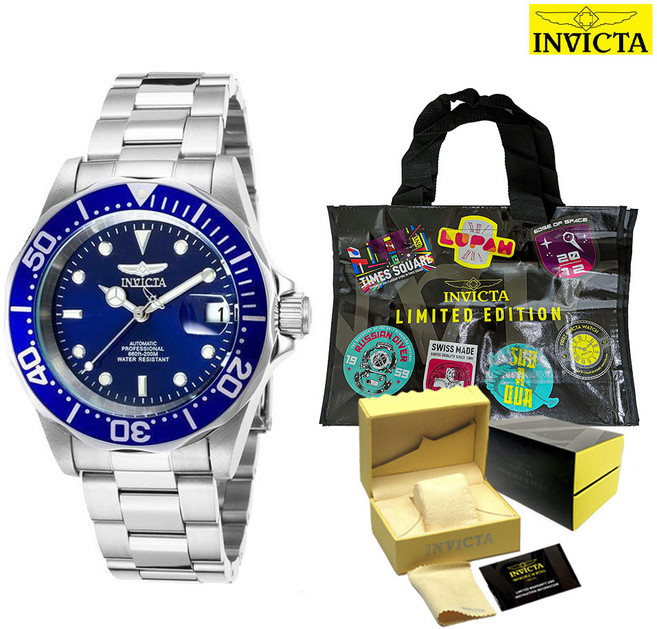 한국공식수입원 정품 INVICTA 인빅타 남성용 오토매틱 캘린더 메탈시계 5종 중 택1 (8928OB/8926/8927/9094/9404) 쇼핑백 증정