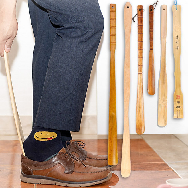 대경몰 고급 원목 구두주걱 구두헤라 대나무 구둣주걱 신발주걱, 1개, 우드-대나무 구두헤라