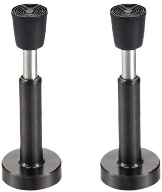 셀링랩 스프링 방문도어스토퍼, 2개, 블랙