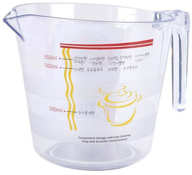 라면 물 계량컵 500ml