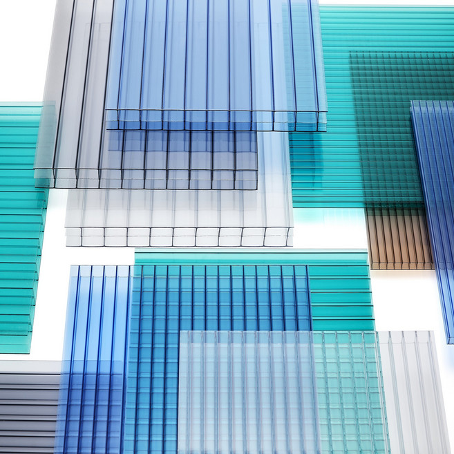 폴리카보네이트 복층렉산 6T / 폭 1M X 길이 1M - 원하는 사이즈로 무료재단, 브라운