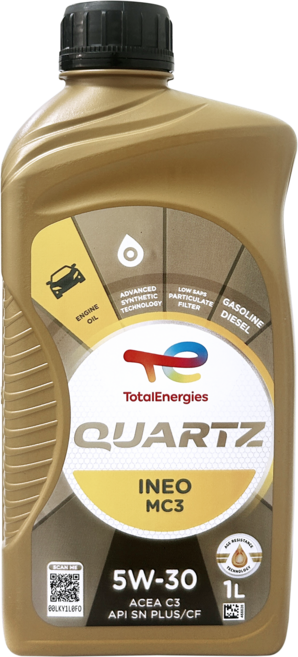 TotalEnergies QUARTZ INEO MC3 合成機油 汽柴共用, 5W-30, 1L, 1瓶