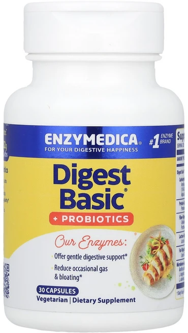 엔자이메디카 Enzymedica Digest Basic® + 프로바이오틱 캡슐 30정124584원산지:기타, 1개 - 쿠팡