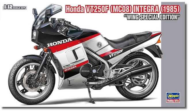 하세가와(Hasegawa) 1/12 혼다 VT250F (MC08) 인테그라 1985 윙 스페셜 에디션 플라모델 21765 (오토바이)