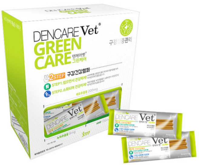 덴케어벳 그린케어 뉴트리션바 강아지껌, 닭고기, 10g, 30개